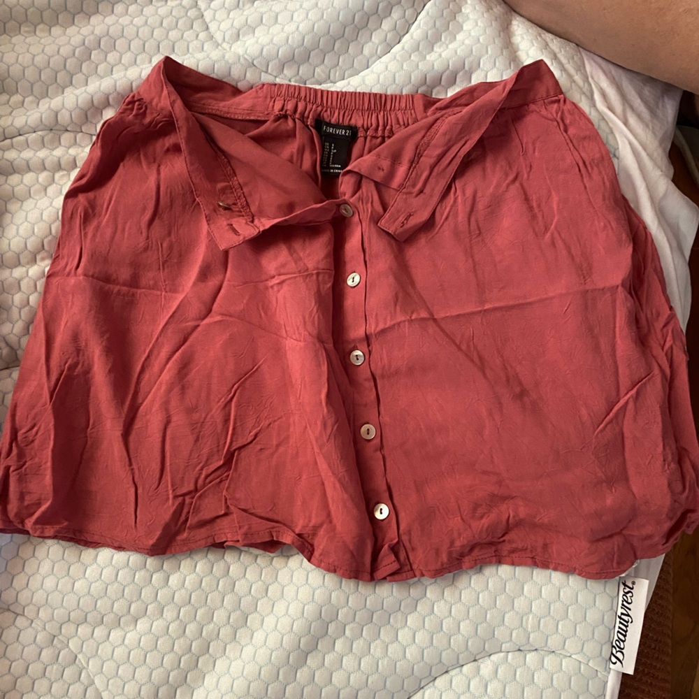 Forever 21 light maroon skirt size S
